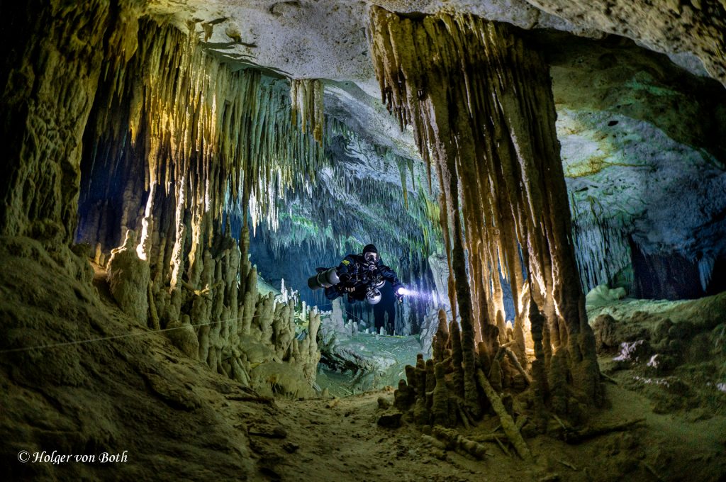 Mexican underwater wonderland of Cenote Xulu, Tulum, Mexico