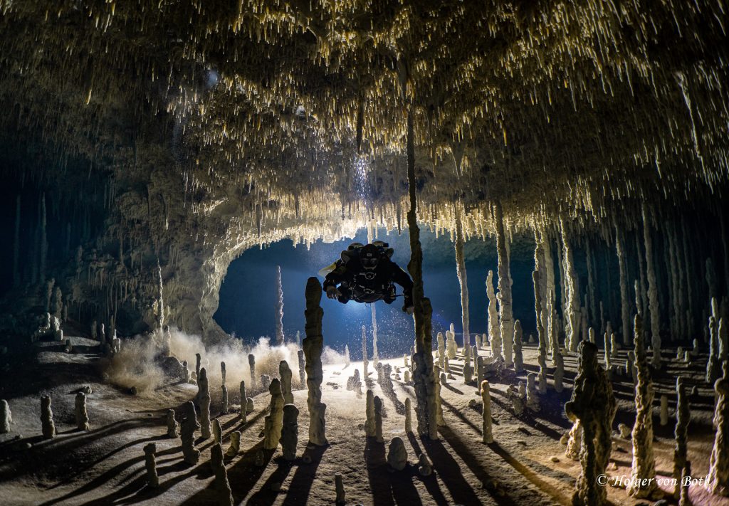 Mexican underwater wonderland of Cenote Nohoch-Nah-Chich, Tulum, Mexico