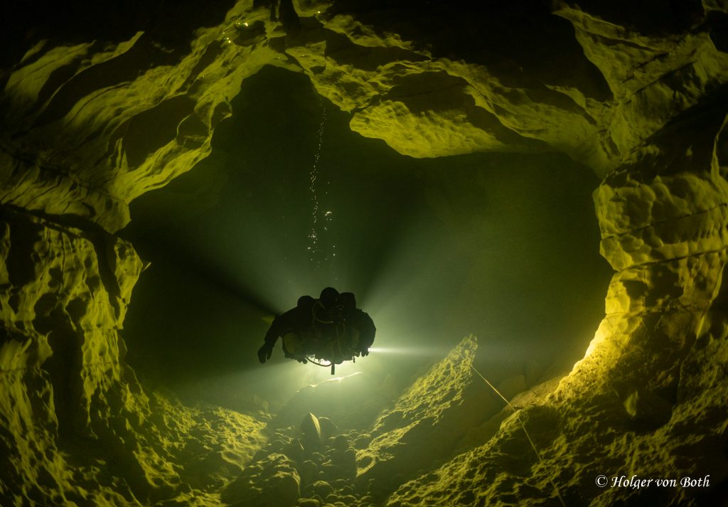 French underwater worlds, Gour Bleu, Jura, France