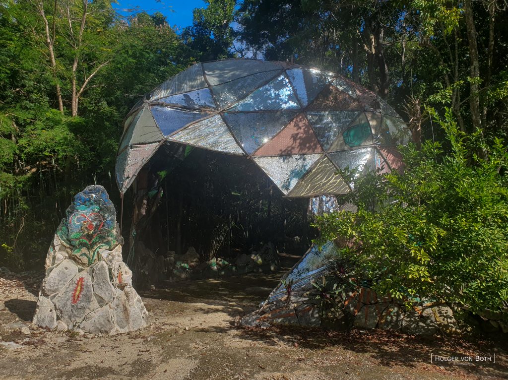 Cenote El Toh environment for music festival