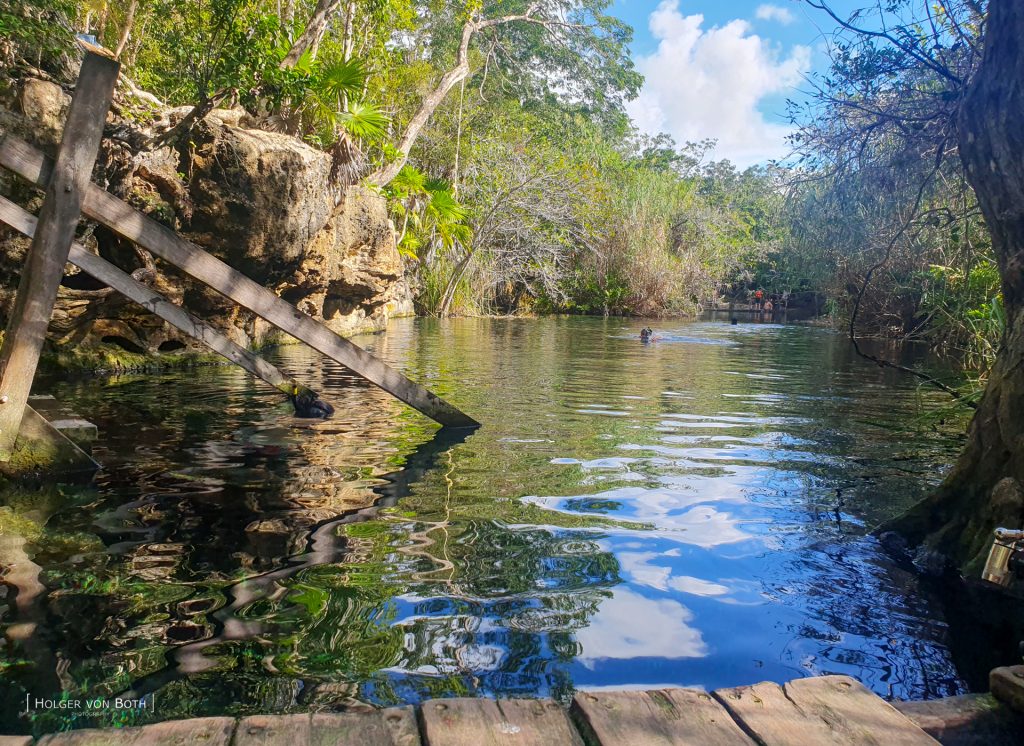 Cenote Mayan Blue entry area